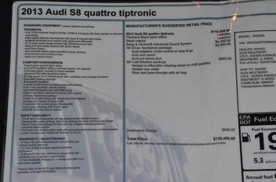 Audi S8 • 2013 • 15,000 km
